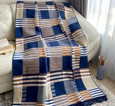 Плед хлопковый Райтекс "ИНДИГО", 150х200