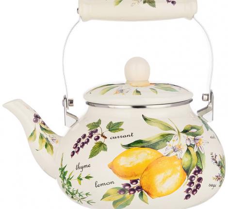 Чайник эмалированный "СЕКРЕТНЫЕ ИНГРЕДИЕНТЫ", 2,5 л