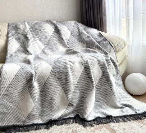 Плед хлопковый Райтекс "ГРЕЙС", 200х220