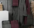 Набор "PIERRE CARDIN HOME" (2 халата, 2 полотенца 50х90), сирень-серый