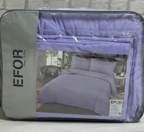 Постельное бельё c одеялом EFOR SATEN (лиловый), Евро