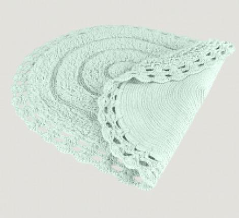 Набор ковриков для ванной &quot;KARNA&quot; кружевной YANA 60x100 + 50x70 см 1/2, Ментол