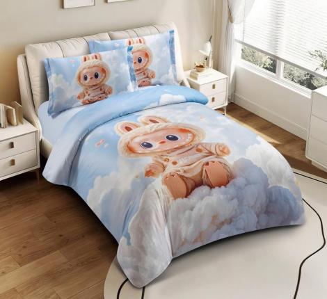 Постельное белье "Cristelle" Amante AM01-164-50 Сатин, 1,5 спальный