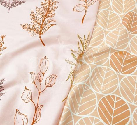 Постельное бельё Primavelle "FERN" Сатин, 2 спальный (70х70-2 шт.), простыня на резинке