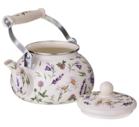 Чайник эмалированный "FLOWER STORY", 2,3 л