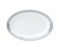 Блюдо овальное "ARCADES GRIS PLATINE" 40х27,5 см, лиможский фарфор