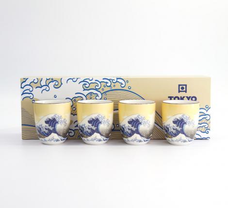 Набор кружек 4 шт. "Kawaii Hokusai" TD-21907, 170 мл