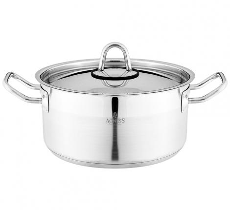 Кастрюля с крышкой "Agness" 916-457, 2,8 л