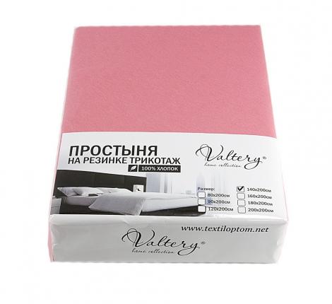 Простынь на резинке трикотажная (PT коралловая), 90x200