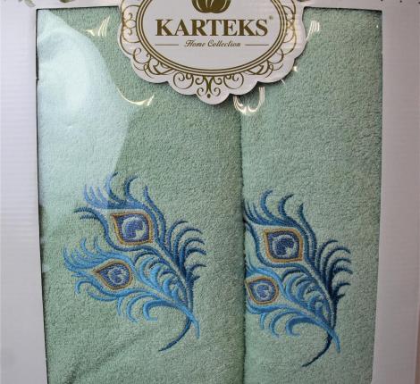 Набор махровых полотенец &quot;KARTREKS&quot; 2шт (50х90, 70х140) ROMANTIK 57.019