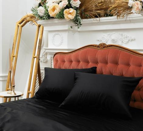 Простыня "DIAMOND BLACK GRASS" Шёлк, 260х280