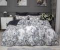 Постельное белье с одеялом "Kazanov.A." Фаворит (графит жемчуг) Велюр/Egypt Cotton, Семейный