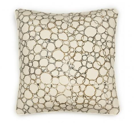 Подушка декоративная "EMPIRE DESIGN" КРУГИ (кант бежевый) 45х45