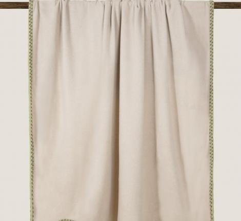 Плед Frati "SOFT BAMBOO" NOCCIOLA с тесьмой Coco (бежевый), 160х200