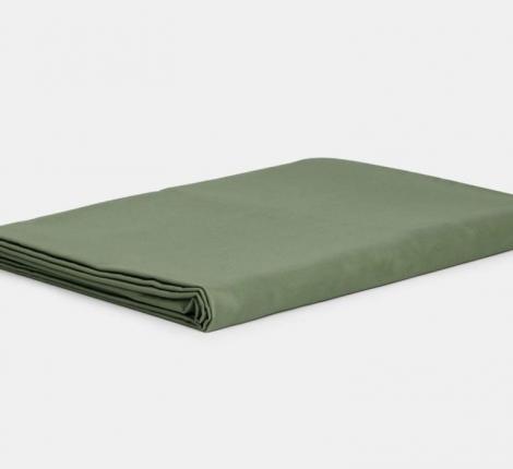 Постельное белье "PINE GREEN ALLURE GRASS" 4816050 Мако-Сатин, Евро простыня на резинке