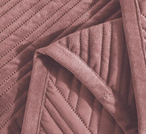 Покрывало из бархата "KARTEKS" 01, 200х220 (пудра)