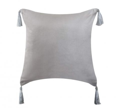 Наволочка декоративная "Sofi de Marko" Кэтрин (серая) Велюр, 45х45 