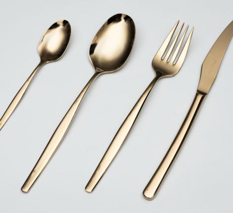 Набор столовых приборов "BALI" gold 25-26 на 6 персон, 24 предмета