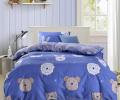 Постельное белье детское "Sofi de Marko" Зоомир (синий) Сатин, 1,5 спальный