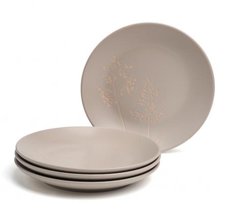 Набор закусочных тарелок 4 штуки "GRASSES" 191-339-1, диаметр 19,5 см