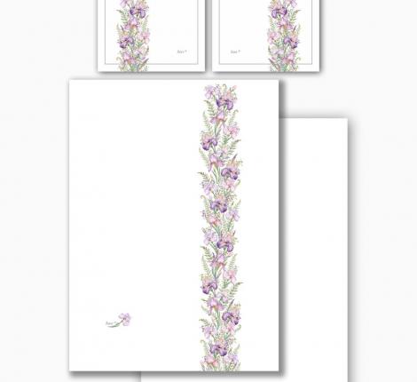 Постельное бельё "Lefard" IRISES (белый)  Сатин ДеЛюкс, 1,5 спальный