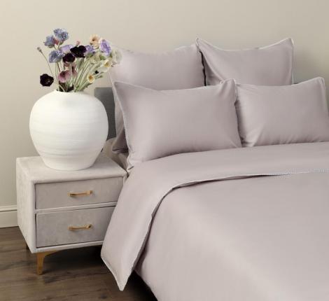 Постельное белье "Sofi de Marko" Милла (серо-лиловая) Сатин, Евро