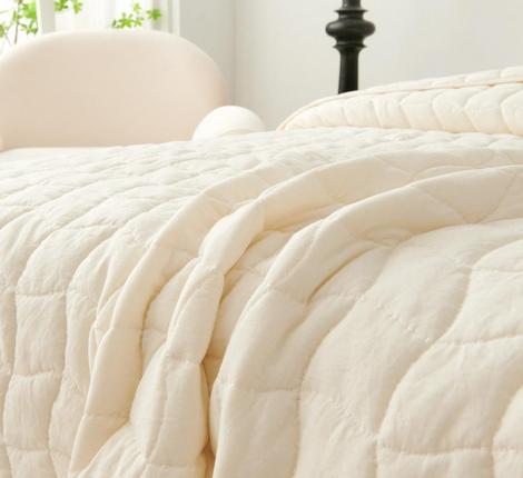 Покрывало "Sofi de Marko" Минелла (молоко) Жатый сатин, 230х250