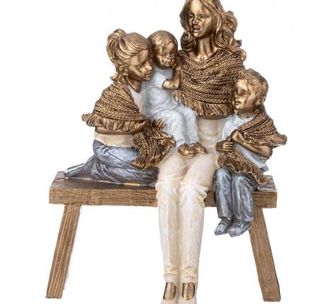 Статуэтка "МАМА С ДЕТЬМИ", 14,5*9*18 см