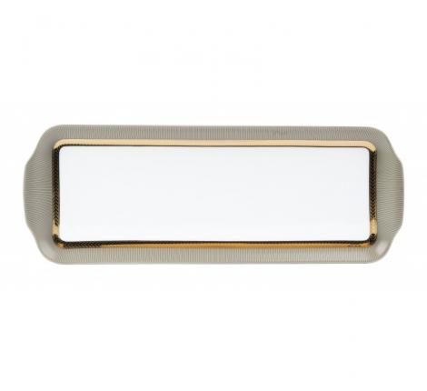 Блюдо прямоугольное для десертов "PHARAON" 40х15см, лиможский фарфор