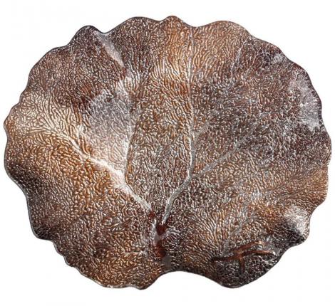 Блюдо "CROWN" BROWN, 33*28*3 см