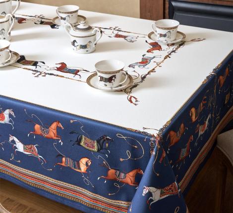 Скатерть с пропиткой SANTALINO "PASSAGE" 160х220 см, белый
