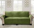 Покрывало "Karteks" на диван 180х210 с подлокотниками 50х70 (2шт) Ромбы, зеленый