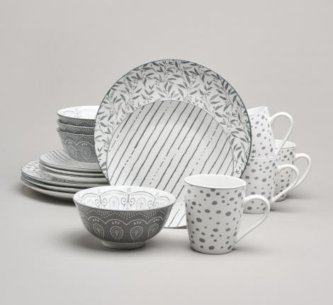 Набор посуды обеденный BRONCO "DREAMS" на 4 персоны, 16 предметов