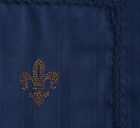 Постельное белье "Kazanov.A." Stripe Le-Man (индиго) Страйп Сатин, Евро