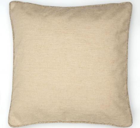 Подушка декоративная "SIENA" 45х45, кремовый (кант в елочку)