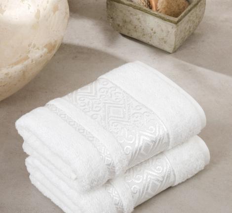 Комплект бамбуковых полотенец "METEOR" (50x90/2 шт.) ESCALE, кремовый