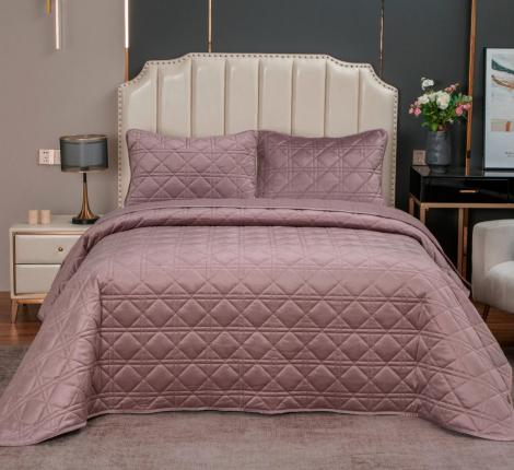 Покрывало велюровое "Kazanov.A." Dori (пыльная орхидея), 240х260