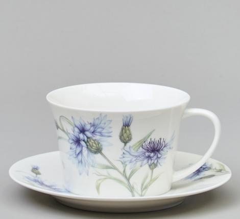 Чайный набор "ВАСИЛЬКИ" 760-839 на 2 персоны, 4 предмета (250 мл)