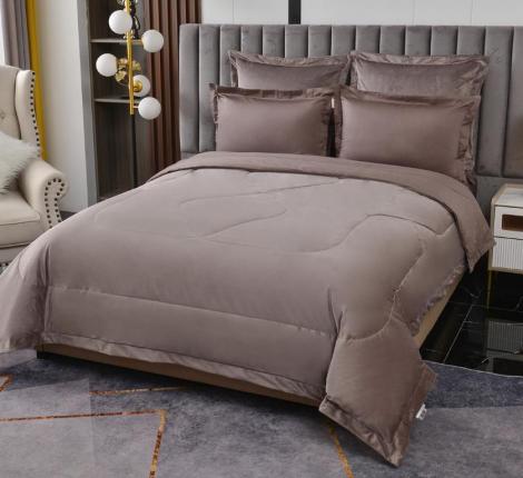 Постельное белье с одеялом "Sofi de Marko" Энрике (кофе-м) Велюр, Семейный