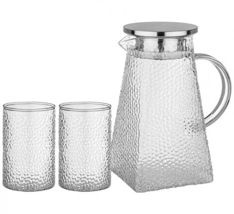 Кувшин и 2 стакана "МОНБЛАН" 887-164, 1,2 л/300 мл