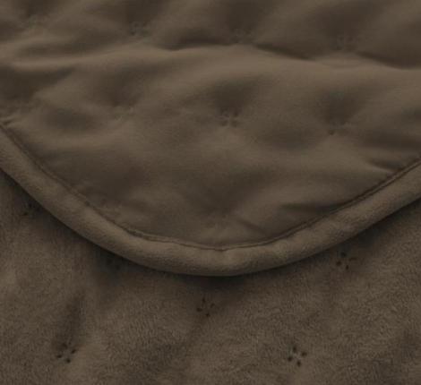 Покрывало из вареного бархата "KARTEKS" 02, 230х250 (коричневый)