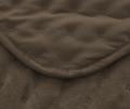Покрывало из вареного бархата "KARTEKS" 02, 230х250 (коричневый)