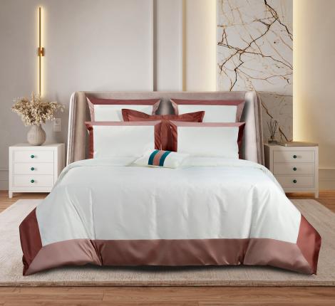 Постельное бельё Sharmes "Caledoscop" Семейный, розовый закат