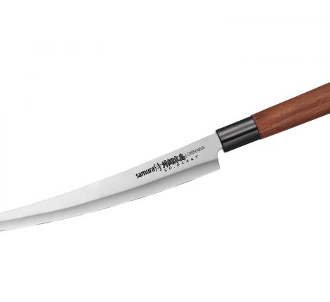 Нож кухонный &quot;Samura OKINAWA&quot; для нарезки, слайсер Tanto 230 мм, палисандр
