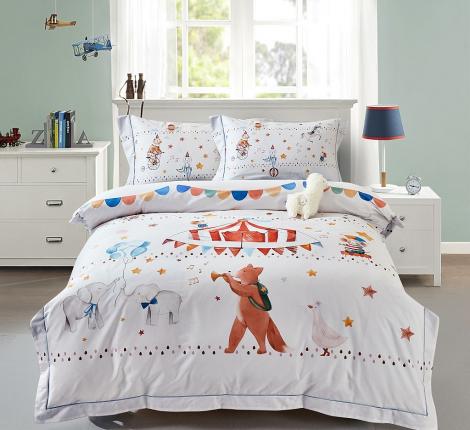 Постельное белье "Asabella" 2311-4S Мако-Сатин, 1,5 спальный