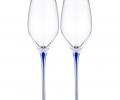 Набор бокалов для шампанского 2 штуки "ACCENT" SKY BLUE, 300 мл