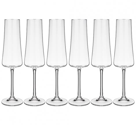 Набор бокалов для шампанского 6 штук &quot;XTRA&quot; 210 мл