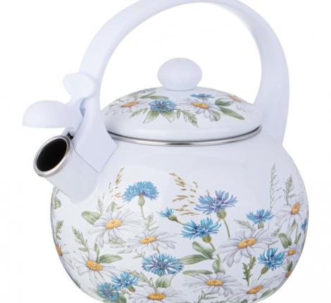 Чайник эмалированный со свистком "SENTIMENT", 2,2 л