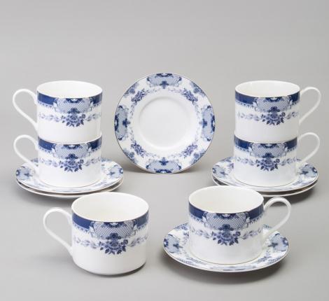 Чайный набор "RENDEZVOUS" 165-581 на 6 персон, 12 предметов (350 мл)