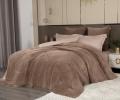 Постельное белье с одеялом "Kazanov.A." Lindor Fluffy (карамель) Велюр/Egypt Cotton, Семейный